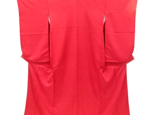 斜め縞模様織り出し二尺袖着物